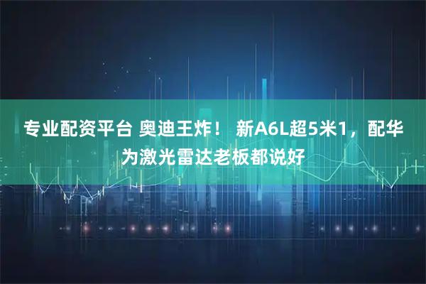 专业配资平台 奥迪王炸! 新A6L超5米1,配华为激光雷达老板都说好