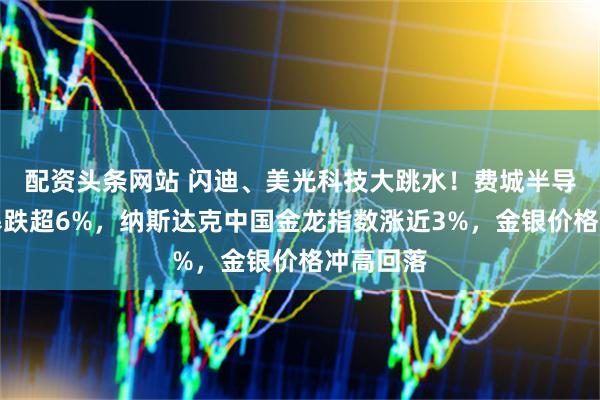 配资头条网站 闪迪、美光科技大跳水！费城半导体指数暴跌超6%，纳斯达克中国金龙指数涨近3%，金银价格冲高回落
