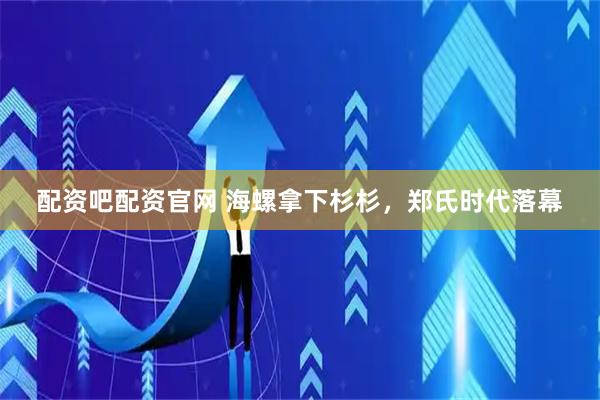 配资吧配资官网 海螺拿下杉杉，郑氏时代落幕
